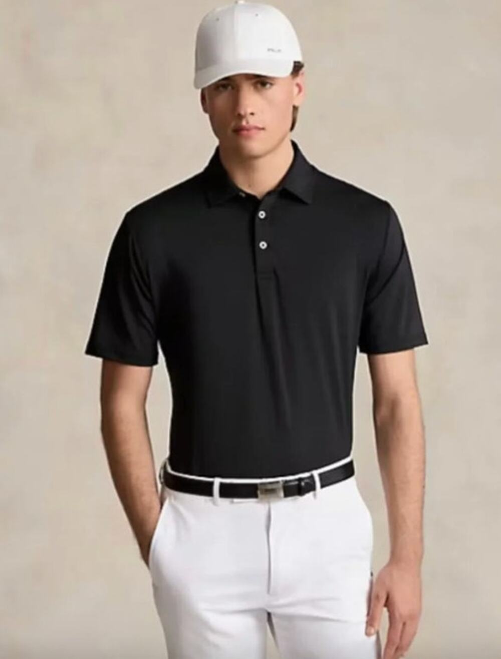 NEW RLX RALPH LAUREN Shirt Size XL Black Classic Fit Performance Polo Shirt